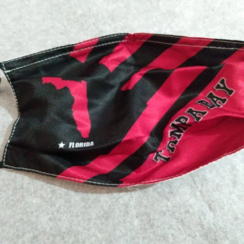 Red and Black Tampa Bay Face Masks Set Football NFL